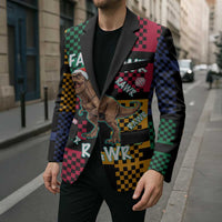 Christmas T Rex Rawr Rawr Rawr Blazer Xmas Holiday Patterns - Wonder Print Shop