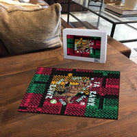 Christmas T Rex Rawr Rawr Rawr Puzzle Xmas Holiday Patterns - Wonder Print Shop