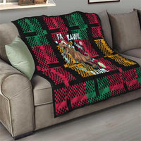 Christmas T Rex Rawr Rawr Rawr Quilt Xmas Holiday Patterns - Wonder Print Shop