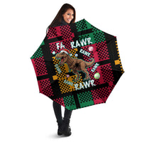 Christmas T Rex Rawr Rawr Rawr Umbrella Xmas Holiday Patterns - Wonder Print Shop