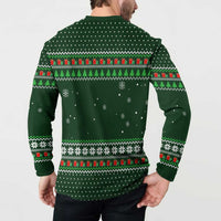 Ight Imma Head Out Santa Funny Christmas Christmas Button Sweatshirt Xmas Holiday Patterns - Wonder Print Shop