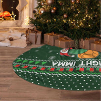 Ight Imma Head Out Santa Funny Christmas Tree Skirt Xmas Holiday Patterns - Wonder Print Shop