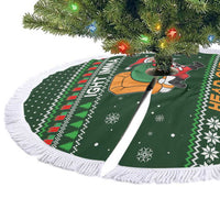 Ight Imma Head Out Santa Funny Christmas Tree Skirt Xmas Holiday Patterns - Wonder Print Shop