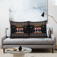 Wine Red Christmas Christmas Christmas Pillow Cover Xmas Holiday Patterns - Wonder Print Shop