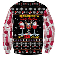 Wine Red Christmas Christmas Christmas Sweatshirt Xmas Holiday Patterns - Wonder Print Shop