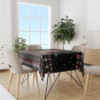 Wine Red Christmas Christmas Christmas Tablecloth Xmas Holiday Patterns - Wonder Print Shop