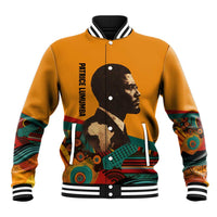 Patrice Lumumba Baseball Jacket with Profile Portrait and Bold Africa Will Rise Statement - Wonder Print Shop