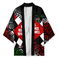 Jomo Kenyatta Kimono with Roots Resistance Renaissance and Kenyan Patchwork Pattern Tribute - Wonder Print Shop