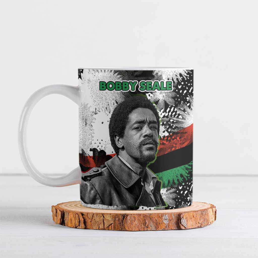 Bobby Seale Ceramic Mug Black Panther Artwork Solidarity Quote Revolutionary Civil Rights Tribute - Wonder Print Shop