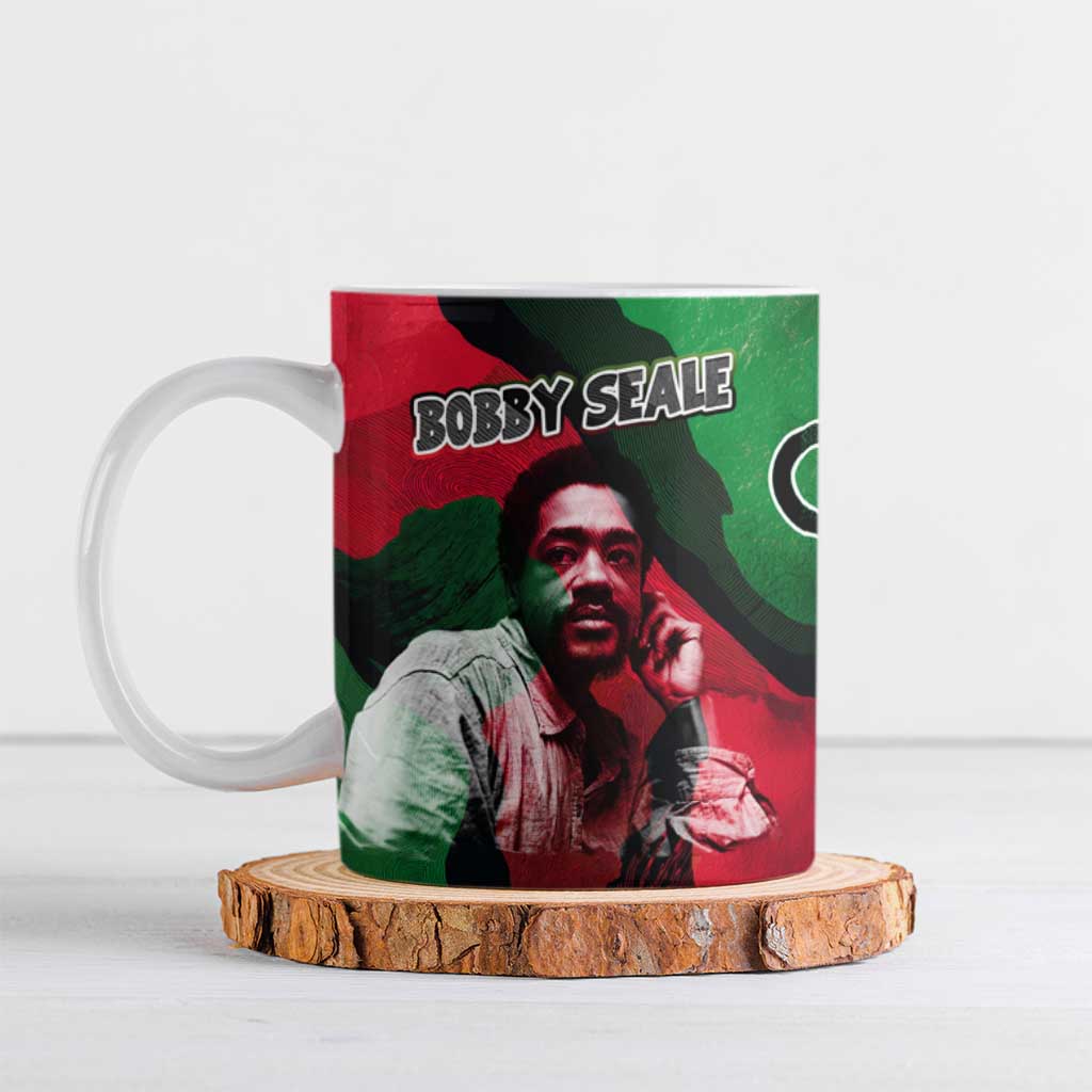 Bobby Seale Ceramic Mug Black Panther Logo Revolutionary Civil Rights Movement Tribute - Wonder Print Shop