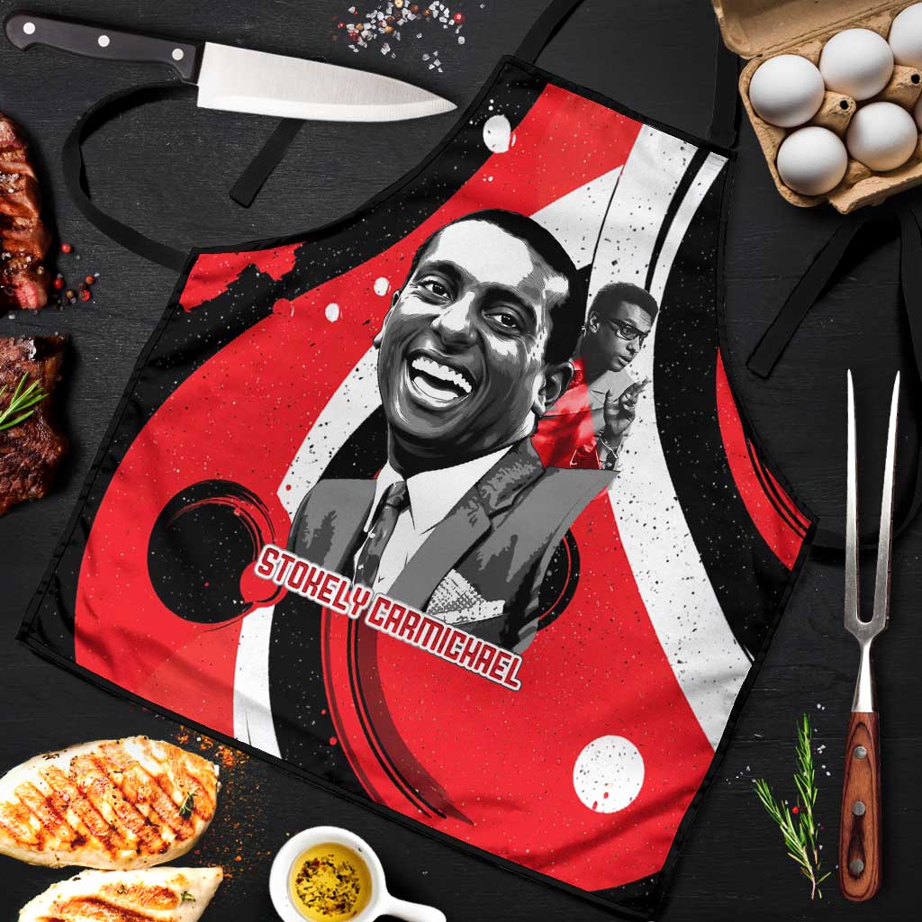 Stokely Carmichael Apron Abstract Design Black Power Text Civil Rights Activist - Wonder Print Shop