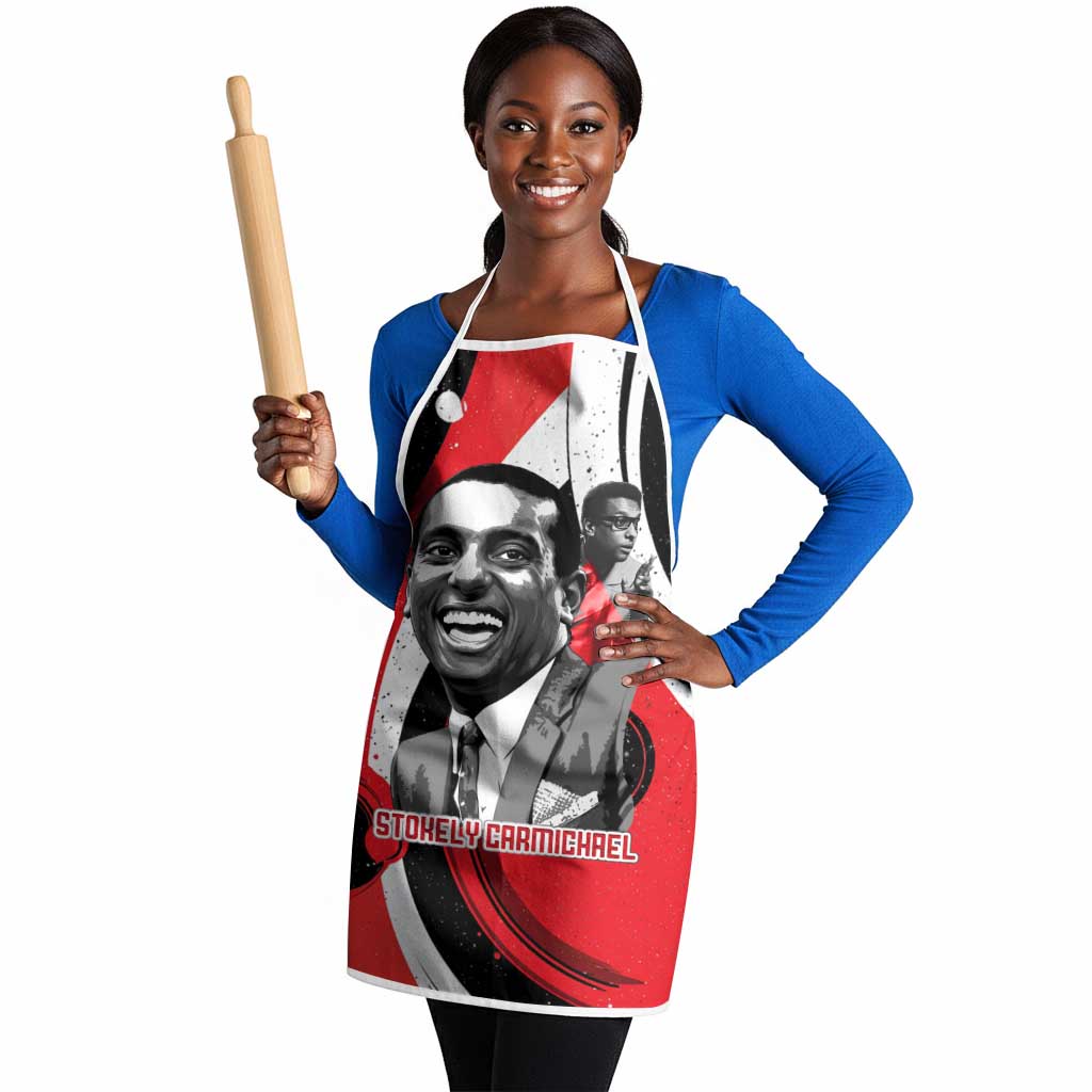 Stokely Carmichael Apron Abstract Design Black Power Text Civil Rights Activist - Wonder Print Shop