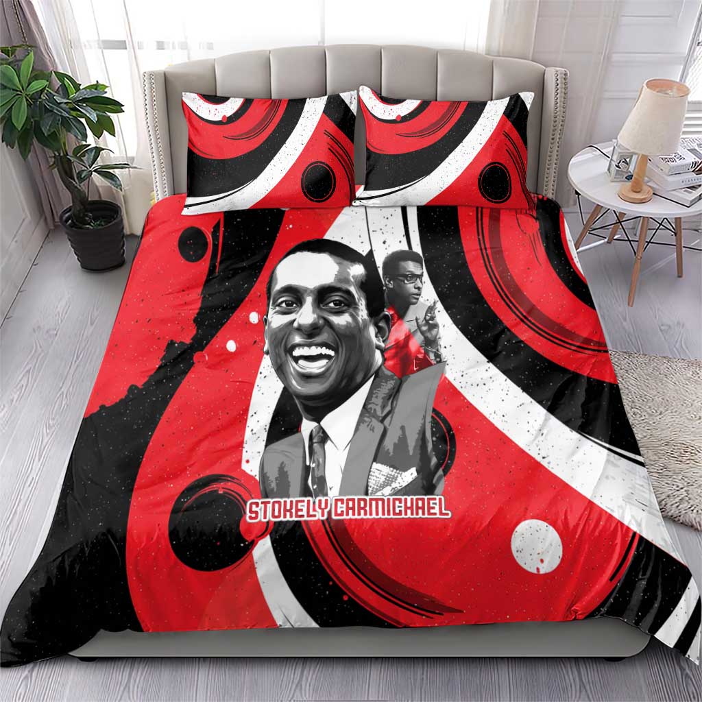Stokely Carmichael Bedding Set Abstract Design Black Power Text Civil Rights Activist - Wonder Print Shop