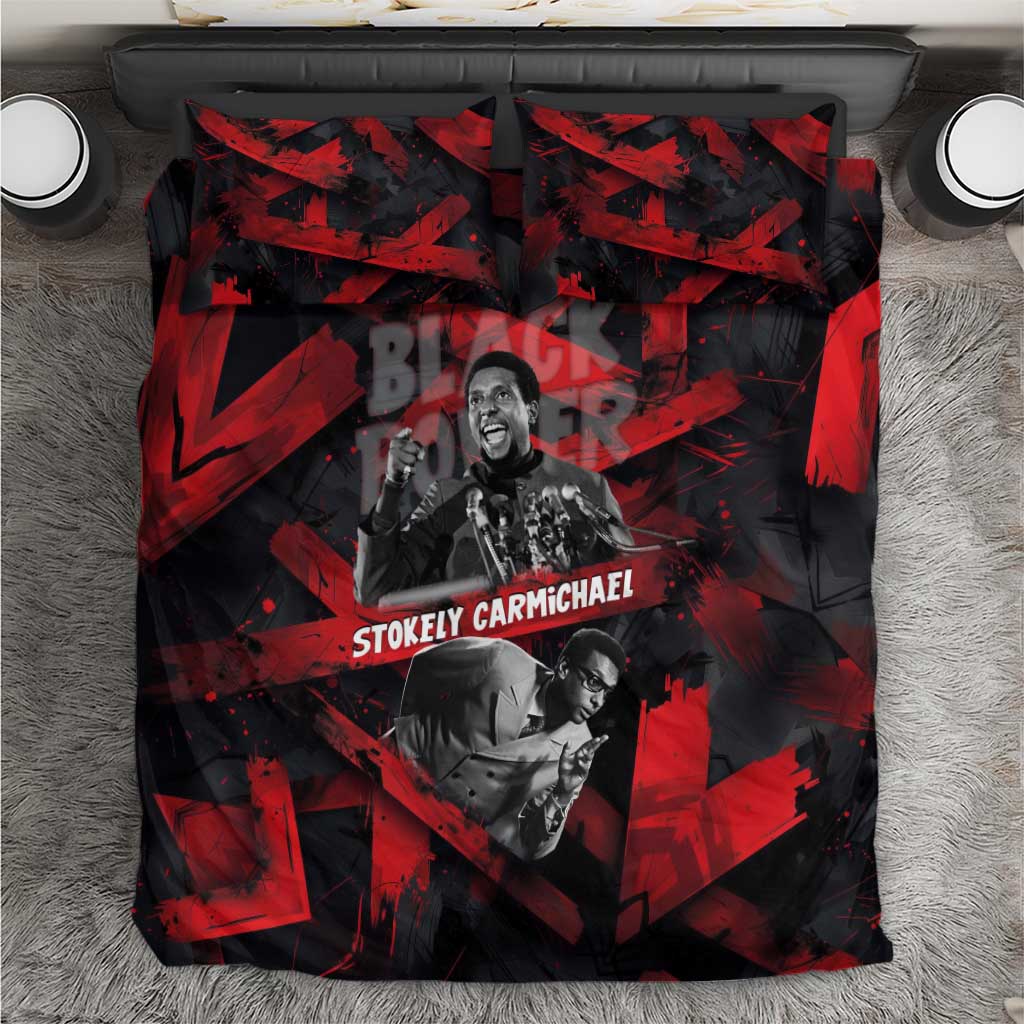 Stokely Carmichael Bedding Set Graphic Design Black Power Quote Powerful Speech Civil Rights - Wonder Print Shop