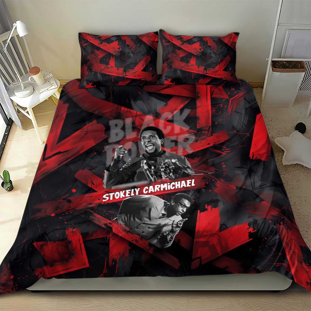 Stokely Carmichael Bedding Set Graphic Design Black Power Quote Powerful Speech Civil Rights - Wonder Print Shop