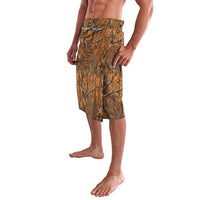 Personalized Deer Hunter Lavalava Antler Outline and Autumn Camouflage Hunting