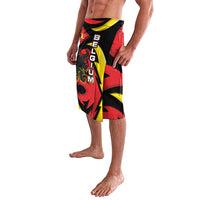 Belgium Lavalava with Black Red Lion Crest Flag Flame Spirit