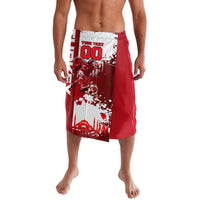 Personalized Turkey Football Lavalava Turkish Flag Grey Wolf Skyline