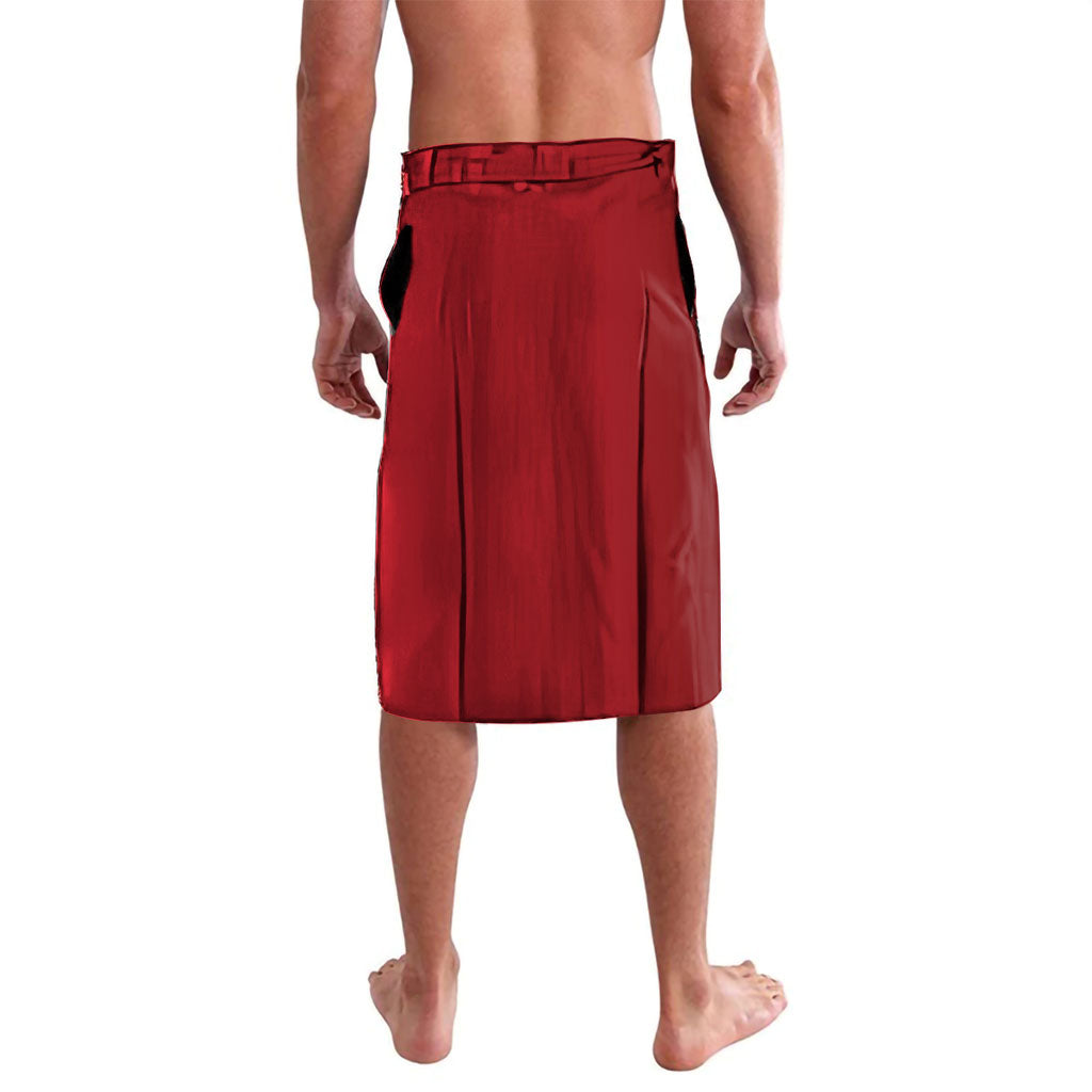 Personalized Turkey Football Lavalava Turkish Flag Grey Wolf Skyline