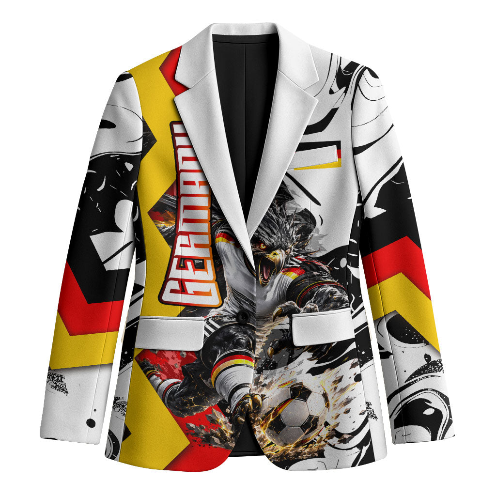 Personalized Germany Football 2026 Eagle Mascot Blazer German Flag Heritage - Soccer Ball Burst
