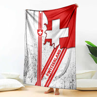 Switzerland Flag Blanket Swiss Map Red-White Distressed - Wonder Print Shop