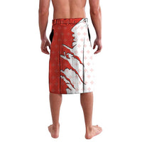 Switzerland Map Scratch Claw Swiss Flag Lavalava with Vertical Text - Wonder Print Shop