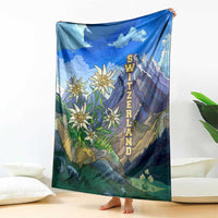 Edelweiss Flower Switzerland Mountain Blanket - Wonder Print Shop