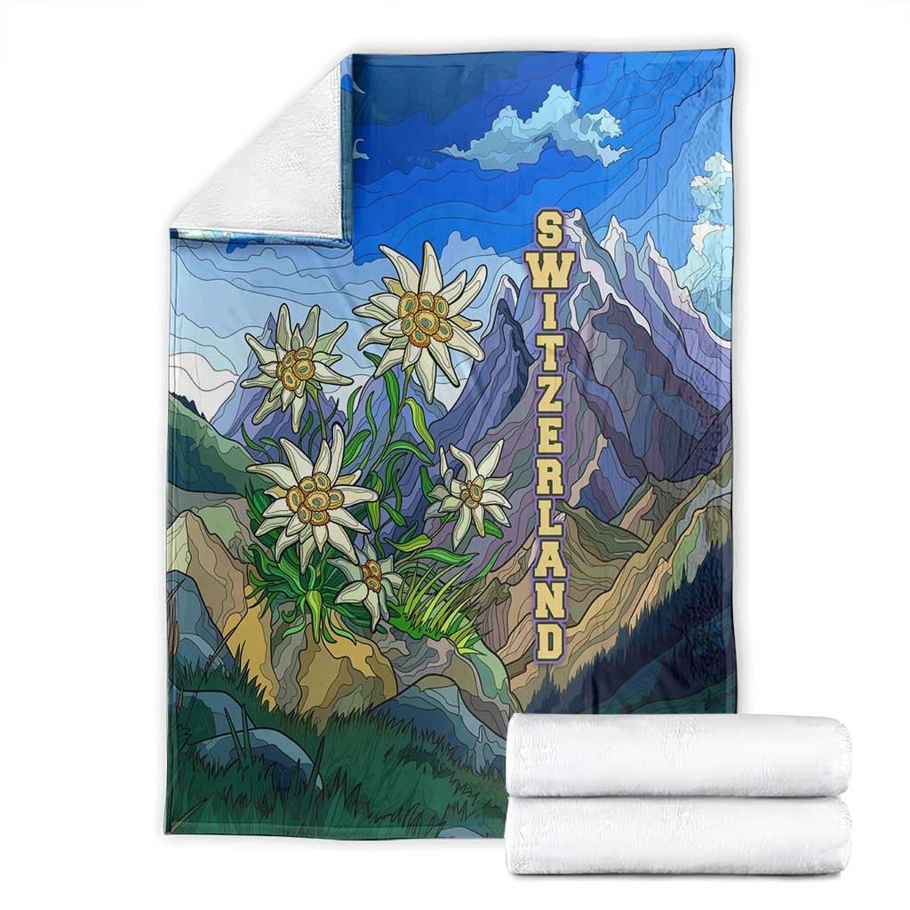 Edelweiss Flower Switzerland Mountain Blanket - Wonder Print Shop