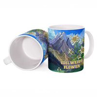 Edelweiss Flower Switzerland Mountain Ceramic Mug - Wonder Print Shop