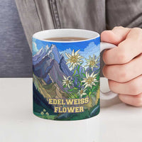 Edelweiss Flower Switzerland Mountain Ceramic Mug - Wonder Print Shop