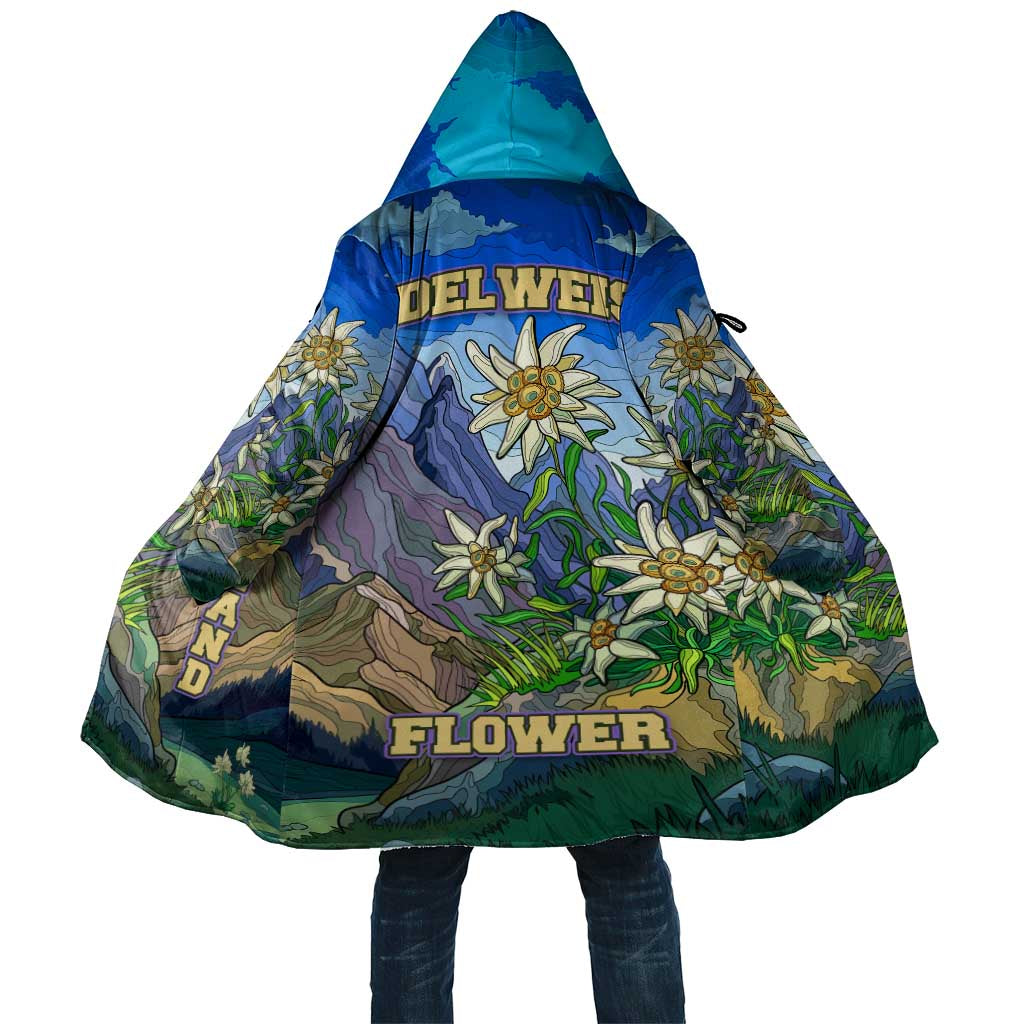Edelweiss Flower Switzerland Mountain Cloak - Wonder Print Shop