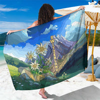 Edelweiss Flower Switzerland Mountain Sarong - Wonder Print Shop