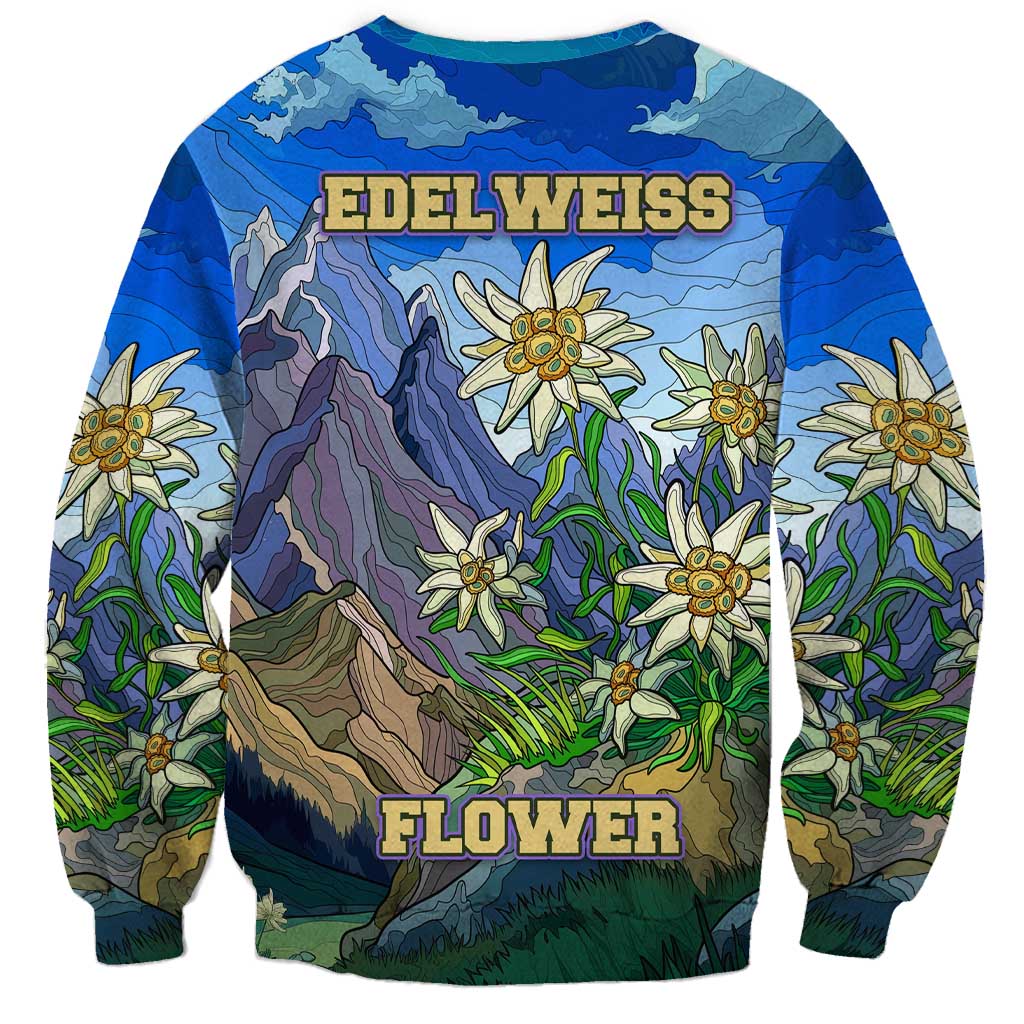 Edelweiss Flower Switzerland Mountain Sweatshirt - Wonder Print Shop