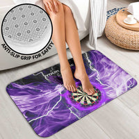 Personalized Purple Lightning Darts Board Bathroom Set with Owl Graphic - Wonder Print Shop