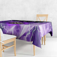 Personalized Purple Lightning Darts Board Tablecloth with Owl Graphic - Wonder Print Shop