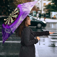 Personalized Purple Lightning Darts Board Umbrella with Owl Graphic - Wonder Print Shop