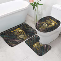 Personalized Skull and Darts Graphic Bathroom Set with Neon Design - Wonder Print Shop