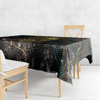 Personalized Skull and Darts Graphic Tablecloth with Neon Design - Wonder Print Shop