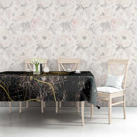 Personalized Skull and Darts Graphic Tablecloth with Neon Design - Wonder Print Shop