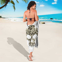 Personalized Camouflage Skull and American Flag Darts Sarong - Wonder Print Shop