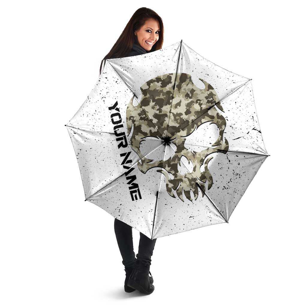 Personalized Camouflage Skull and American Flag Darts Umbrella - Wonder Print Shop