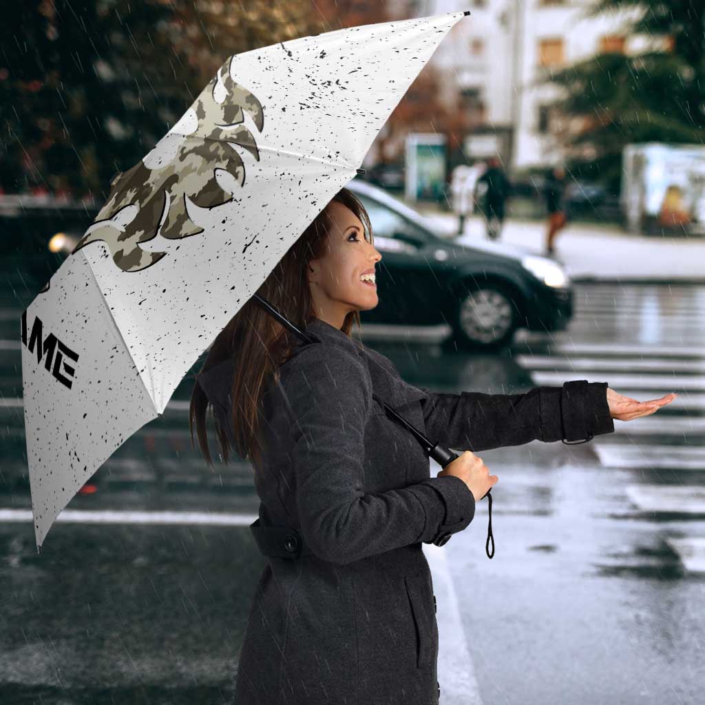Personalized Camouflage Skull and American Flag Darts Umbrella - Wonder Print Shop