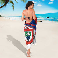 Busingen am Hochrhein Germany Sarong with Grape Crest Design and Red Blue Wine Theme - Wonder Print Shop
