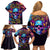 Fantasy Skull with Butterflies Family Matching Off Shoulder Short Dress and Hawaiian Shirt Love me or hate me i'm still gonna shine - Wonder Print Shop