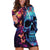 Fantasy Skull with Butterflies Hoodie Dress Love me or hate me i'm still gonna shine - Wonder Print Shop