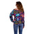 Fantasy Skull with Butterflies Off Shoulder Sweater Love me or hate me i'm still gonna shine - Wonder Print Shop