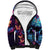 Fantasy Skull with Butterflies Sherpa Hoodie Love me or hate me i'm still gonna shine - Wonder Print Shop