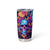 Fantasy Skull with Butterflies Tumbler Cup Love me or hate me i'm still gonna shine