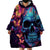 Fantasy Skull with Butterflies Wearable Blanket Hoodie Love me or hate me i'm still gonna shine - Wonder Print Shop