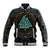 Viking Baseball Jacket Cyan Valknut and Yggdrasil - Wonder Print Shop